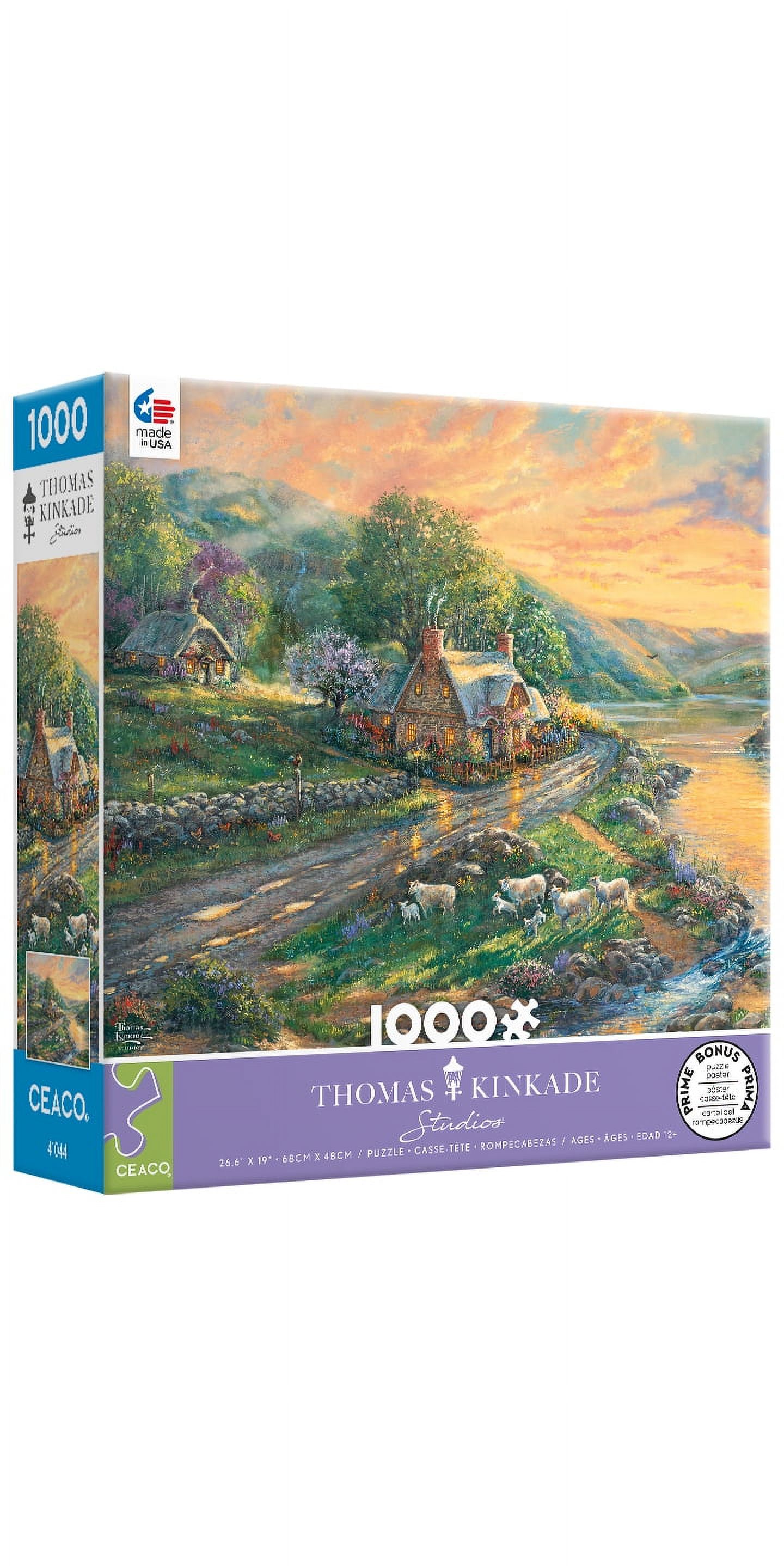 Ceaco - Thomas Kinkade - Daybreak at the Emerald Valley - 1000 Piece Jigsaw Puzzle