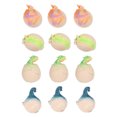 thumbnail image 1 of 12 Uds juguete a presión para apretar bolas para aliviar el estrés de elevación lenta juguete de ventilación de dinosaurio bola sensorial, 1 of 8