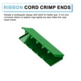 thumbnail image 3 of 5Pack Ribbon End Crimp Clamps, 32mm/1.26inch Belt Ends Tip, Green, 3 of 7