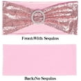 thumbnail image 3 of Zukuco Chair Sashes Bows Sequin Stretchy Spandex Bands One-Sided Sequins Decor for Wedding Party Home Chair Cover Sash Decorations, 3 of 5