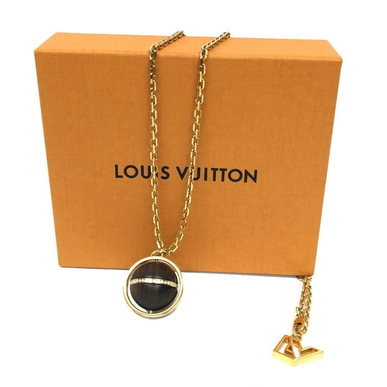Authenticated Used Louis Vuitton LOUIS VUITTON pandantif magnetic glitter  M66856 pendant necklace men's brown 
