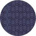 thumbnail image 1 of Ahgly Company Indoor Round Patterned Deep Periwinkle Purple Area Rugs, 5' Round, 1 of 6