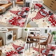 thumbnail image 5 of Valentines Area Rugs 2.7'x5', Washable Small Throw Rugs for Kitchen Bedroom, Pink Red Love Heart Gnomes Eucalyptus Retro Indoor Outdoor Rug Non-Slip Low Pile Carpet Runner Reversible Floor Mats, 5 of 8