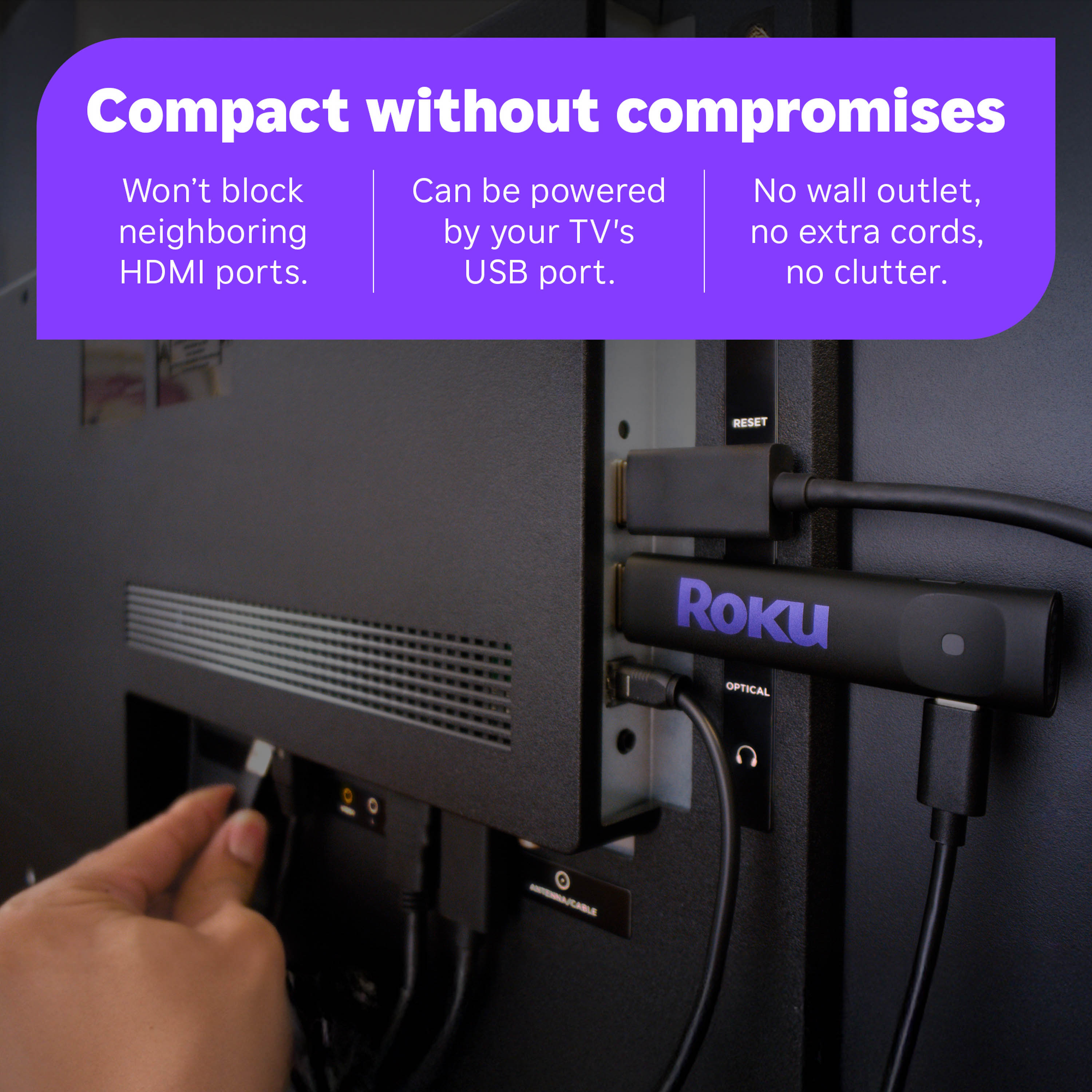 Roku Streamer: Dispositivo de transmisión HD para TV con control remoto por voz - TV gratis y en vivo 4