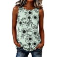 thumbnail image 2 of Yteetum Women's Summer Tank Tops Sleeveless Crewneck Floral Printed Shirts Womens Casual Loose Fits Lightweight Comfy Tanks, 2 of 5