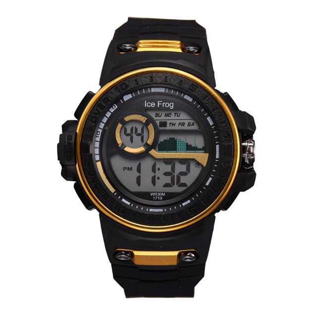 Reloj de pulsera informal de moda para hombres y estudiantes con correa de silicona resistente al agua, color amarillo