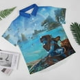 thumbnail image 2 of Avatar Mens Hawaiian Shirt Loose Fit Shirts - Short Sleeve And Button Down Hawaiian Shirt for Men with Pocket, 2 of 7