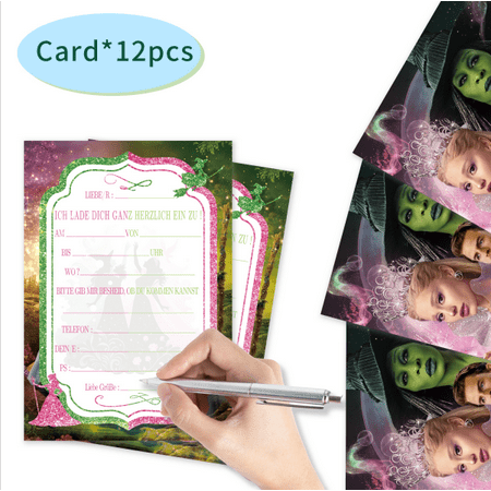 Invitation Card for the Birthday Party of the Evil Witch with Magic Abilities