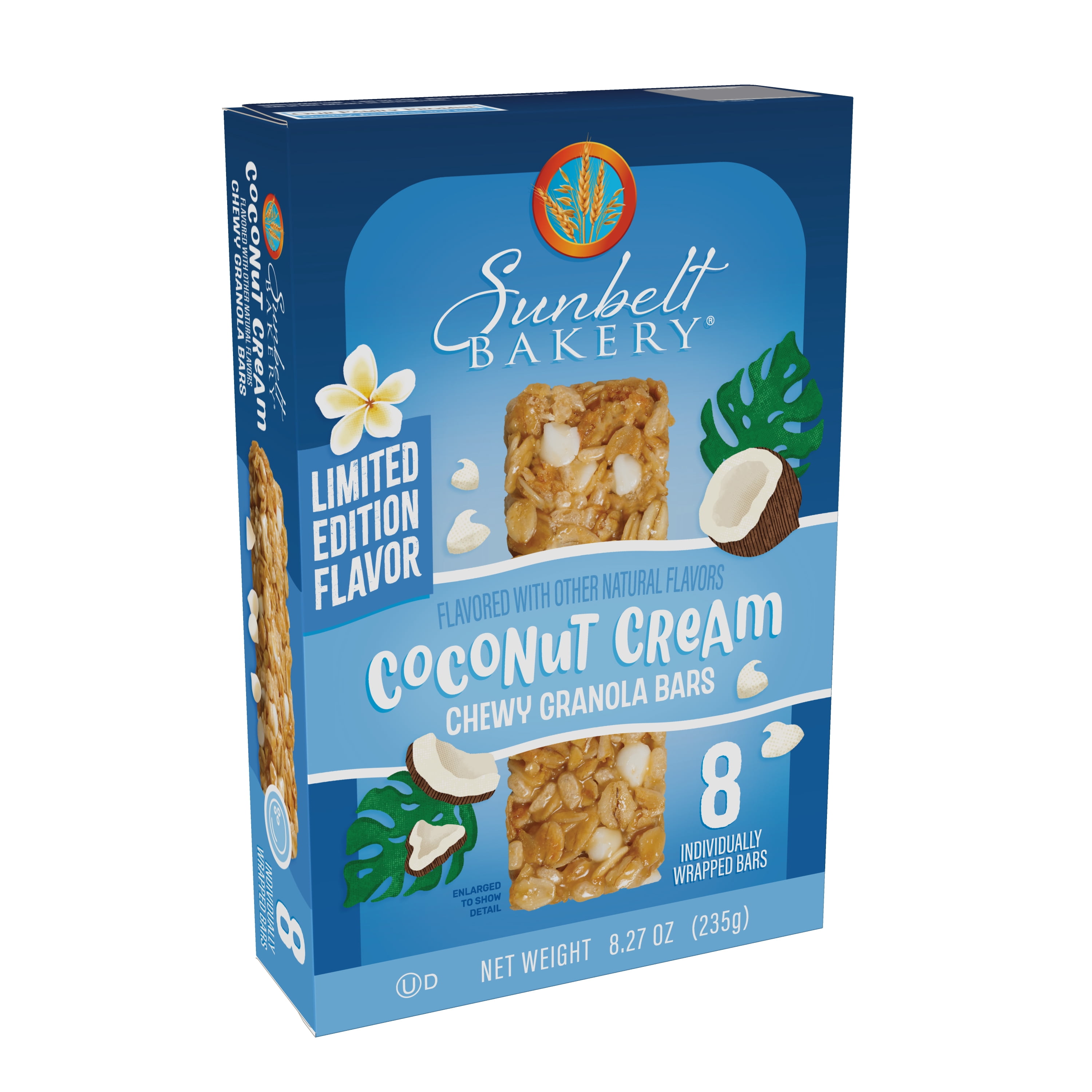 Sunbelt Bakery Coconut Cream Chewy Granola Bars, Coconut, 8 Bars