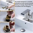 thumbnail image 1 of Tapón de drenaje para fregadero, 2 piezas, filtro de drenaje de rebote para lavabo universal, tapón de drenaje para lavabo de baño, durabilidad probada en el tiempo, 1 of 11