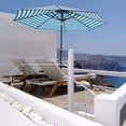 thumbnail image 3 of Vineego 9 FT Market Patio Umbrella Outdoor Straight Umbrella with Tilt Adjustable,White&Blue, 3 of 7