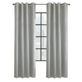 thumbnail image 2 of Suez Total Blackout Grommet Top Contemporary Curtain 52" x 84" in Oyster, 2 of 6