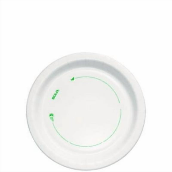 Dart OFMP9PLANET Compostable Paper Dinnerware, Proplanet Seal, Plate, 9" Dia, White, 250/carton