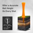 thumbnail image 4 of Golf Tees Plastic Unbreakable Step Down Value 50 Pack,Reusable Bulk Professional Height Control Castle Tee for Practice Multicolor-50pcs, 4 of 5
