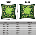 thumbnail image 7 of Brythos St. Patrick's Day Pillowcases,Lucky Gold and Green Spring Clover Pattern,24x24inch,2 Count, 7 of 7