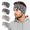 2 Black & 2 Gray, variant on Ear Warmers Headband, Fleece Earmuffs Running Headband Winter Ear Covers Moisture Wicking Ski Sport Headband 4 Pcs for Men