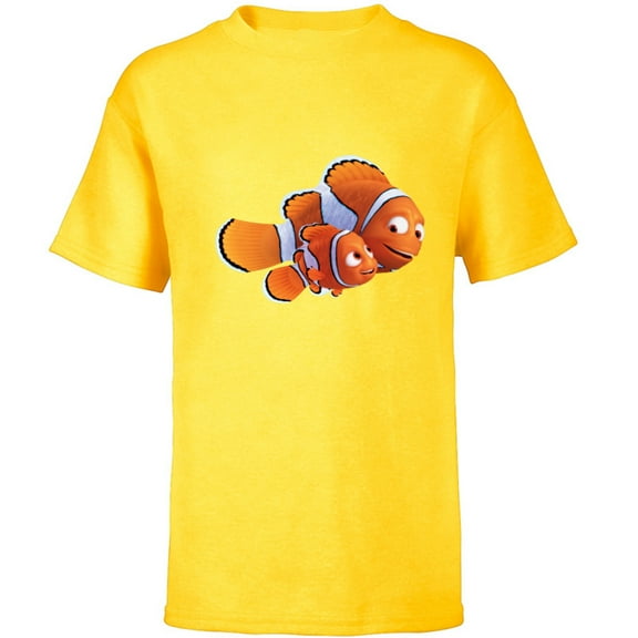 Disney PIXAR Marlin and Nemo T-Shirt - Short Sleeve T-Shirt for Kids - Customized-Yellow