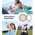 thumbnail image 3 of Anillo giratorio KAIYANG 360° para iPhone 16 Pro Max con soporte MagSafe dorado, 3 of 5