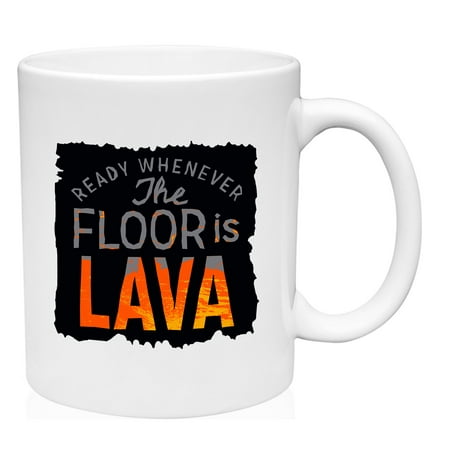 

The Floor Is Lava Mug Ceramic Coffee Mug Funny Gift Cup