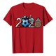 thumbnail image 4 of Women's Football Graphic T-Shirt, Women's Soccer Letter Print Short Sleeve T-Shirt - Casual Summer Neck Top for Sports Fans, Everyday Wear for Soccer Tournament 2026 Red Size: M, 4 of 4