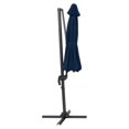 thumbnail image 2 of CorLiving 9.5ft Offset Tilting and Rotating Outdoor Umbrella with Aluminum and Steel Frame and Durable Canopy, 2 of 8