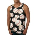 thumbnail image 1 of LSLJS Baseball Tank Tops for Men Summer Casual Sleeveless T Shirts Funny Baseball Graphic Tank Tops, 1 of 5
