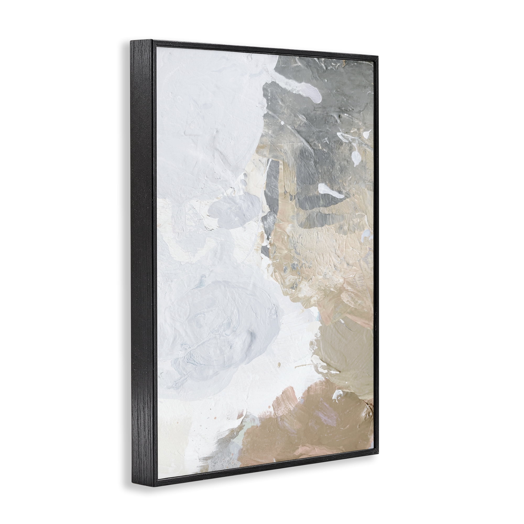 Stupell Industries Abstract Portrait Illusion Abstract Painting Black Framed Art Print Wall Art, 20 x 30