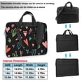 thumbnail image 6 of YFYANG 13 inch Universal Laptop Bag Oxford Cloth Laptop Sleeve, Multi-functional Vintage Abstract Colorful Heart Graffiti Pattern Notebook Computer Messenger Bag Handbag, 6 of 8