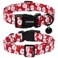 thumbnail image 2 of Collar para perro DOGWONG XL de algodón, Navidad, rojo, Papá Noel, 2 of 6