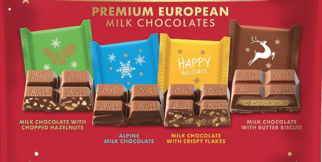 Ritter Sport Holiday Assorted Chocolates, 15.2 oz.