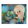 thumbnail image 1 of 5D DIY diamante pintura gato tigre perro elefante Kit de punto de cruz para niños Sunnimix Kits de pintura de diamante 5D, 1 of 8