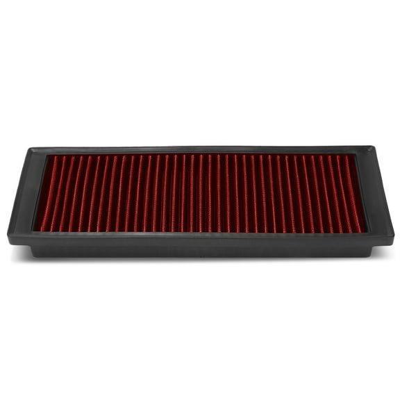 DNA Motoring AFPN-054-RD For 2009 to 2017 A3 Quattro / Jetta 2.0T Reusable & Washable Replacement High Flow Drop-in Air Filter (Red) 11 12 13 14 15 16