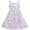 Purple, variant on Girls Dress O-neck Backless Smocked Embroidery Ruffle Vintage Sleeveless 4 Years