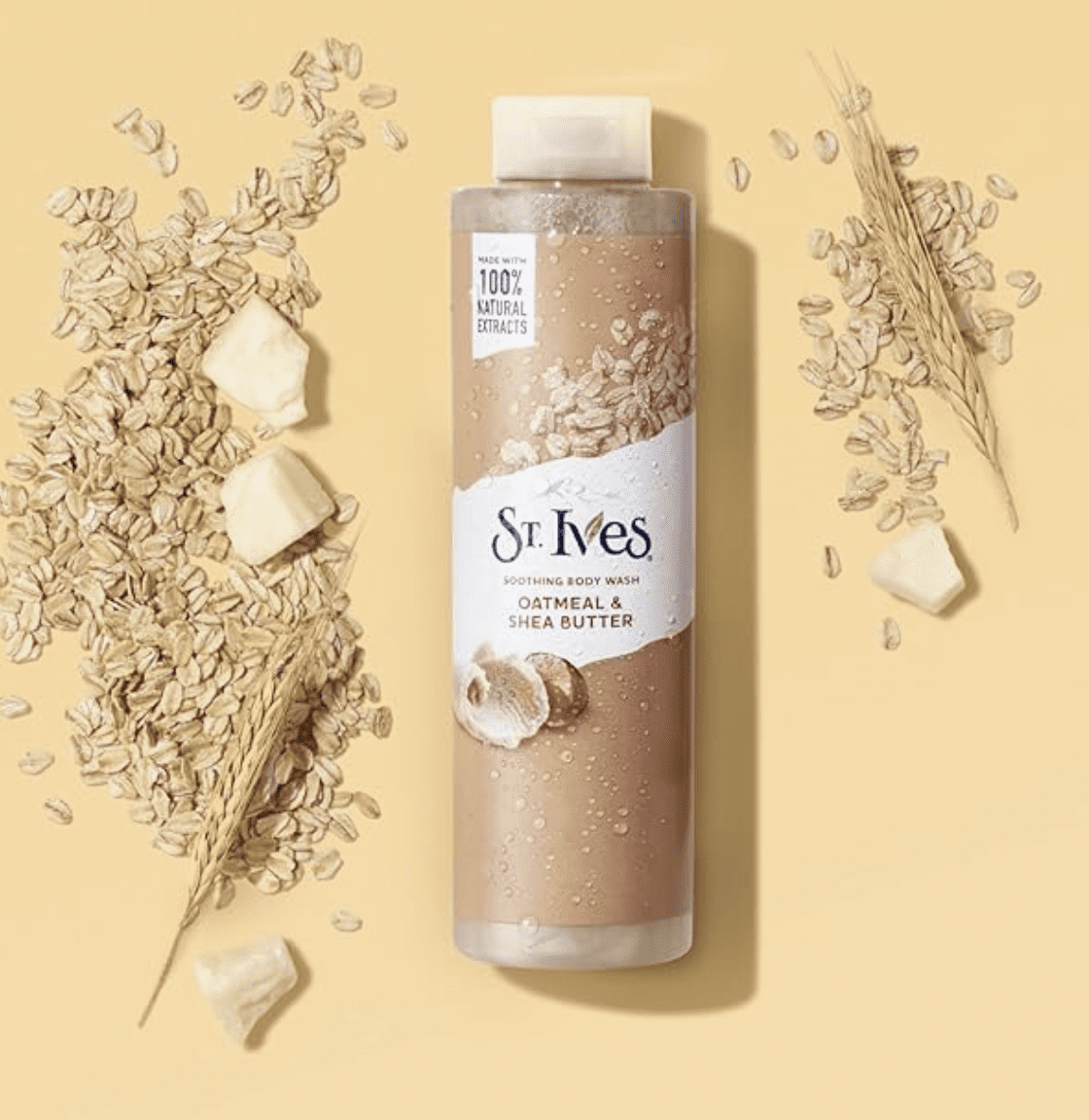 St. Ives Body Wash - Soothing Moisturizing Cleanser with Oatmeal & Shea Butter, Made with Plant-Based Cleansers and 100% Natural Extracts, 16 Oz Ea (Pack of 6)