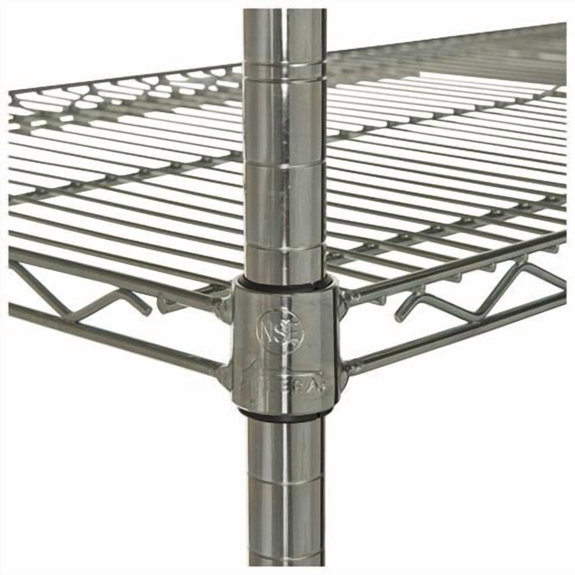 Alera SW503624SR Industrial Wire Shelving Starter Kit 4 Shelves 36w x 24d x 72h Silver