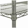 thumbnail image 2 of Alera NSF Certified Industrial Four-Shelf Wire Shelving Kit, 48w x 24d x 72h, Silver, 2 of 9