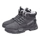 thumbnail image 3 of Botas Trabajo Forrado De Piel Hombres Zapatos Altos Ligeros Con Cordones (44) Gris, 3 of 9