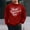 Red, variant on QUNYINEY Black Men's Sweatshirts Casual Long Sleeve Valentine's Day Crew Neck Tops Loose Drop Shoulder Sweatshirts