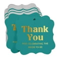 thumbnail image 3 of Inkdotpot Hang Tags Thank You For Celebrating The Bride To Be Bridal Shower Favor Bracket Shape Gift Tags Real Gold Foil Bonbonniere Tag Pack Of 50, 3 of 7