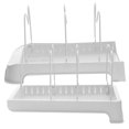 thumbnail image 3 of WASHWEPE Plastic Adjustable Dish Drying Rack for Kitchen Desktop with White Finish, 3 of 7