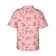 thumbnail image 3 of Uemuo Fox Printed Regular Fit Short Sleeve Casual Hawaiian Shirt for Men,Aloha shirt,Tropical shirt,Floral print shirt,Vacation Beach shirt-Medium, 3 of 9