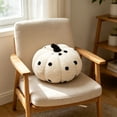 thumbnail image 4 of Yhmxh Soft Fluffy Pumpkin Throw Pillow, 3D Plush Sherpa Stuffed Pumpkin Cushion Decor, Cute Autumn Harvest Pumpkin Shaped Plush Toy for Sofa Couch Bed Farmhouse Thanksgiving Halloween Party Decor, 4 of 6