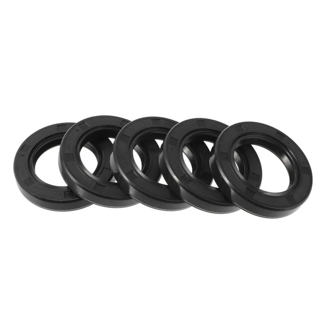 Sello de aceite universal TC de doble labio con resorte de acero Unique Bargains 30x47x8mm alta presión caucho NBR negro 5 Pcs