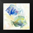 thumbnail image 2 of Loreth, Lanie 20x20 Black Modern Framed Museum Art Print Titled - Tropical Fish Square IV, 2 of 5