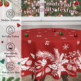 thumbnail image 4 of Mantel navideño redondo JYKCUL, 152 cm, diseño floral navideño, 4 of 7