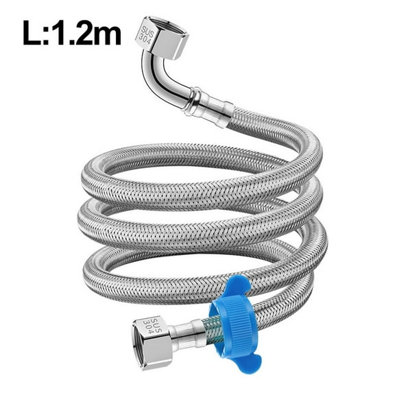 Steel-Flex Faucet Connector, 1/2 Inch FIP x 1/2 Inch FIP, Braided Stainless Steel Faucet Supply Line