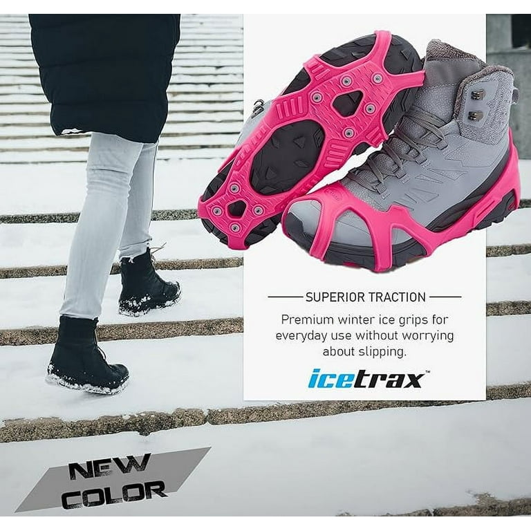 ICETRAX V3 Tungsten Crampons, Ice Cleats for Shoes and Boots - Ice