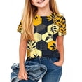 thumbnail image 2 of AUNVITO Kids Casual T-Shirt Bee Print Round Neck Short Sleeve Summer Top Boys & Girls Youth, 2 of 3