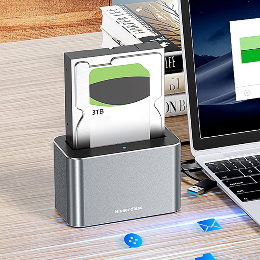 Yibooy Hard Drive Dock SAS/SATA Hard Drive Enclosure for 2.5/3.5 Inch SATA/SAS HDD SSD