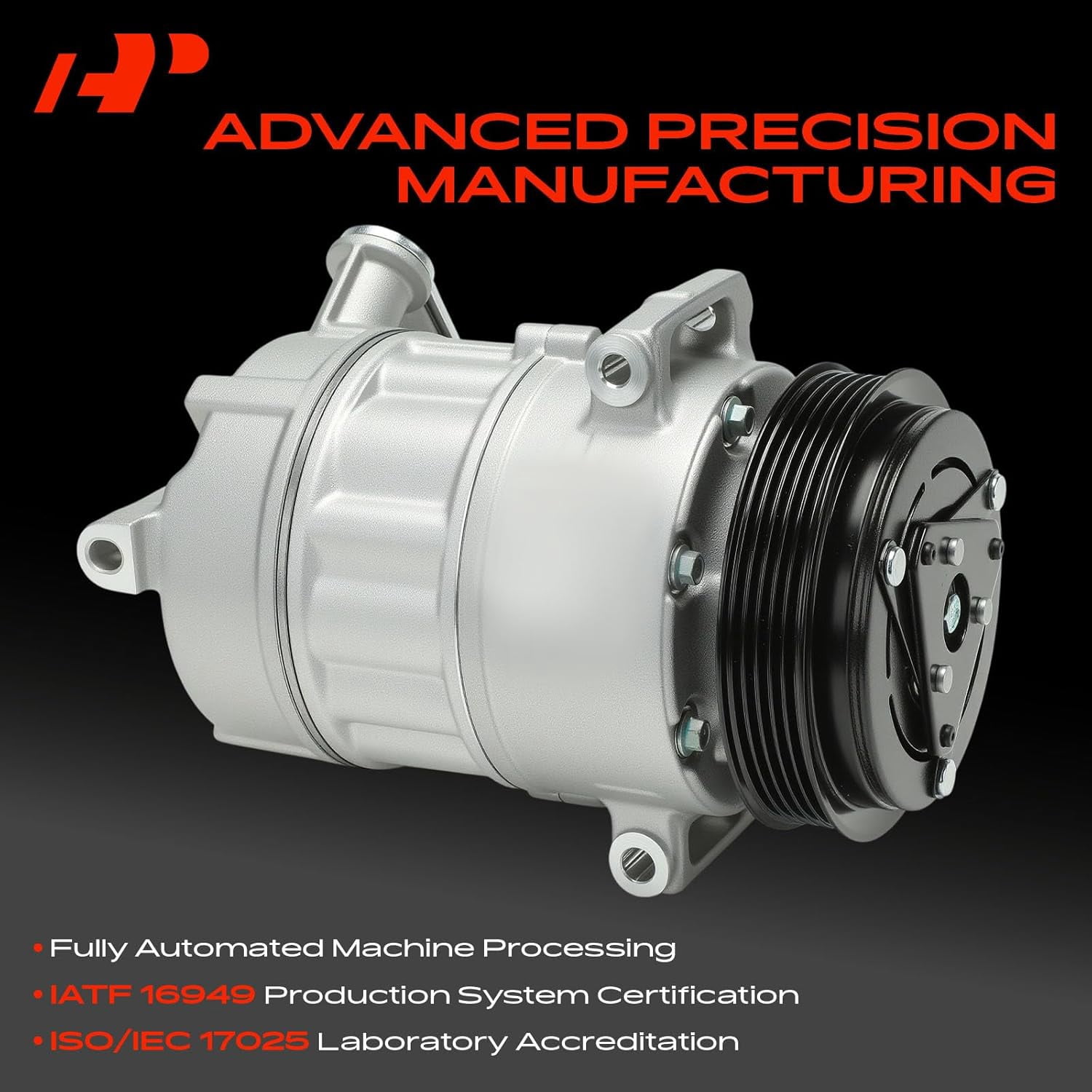 A-Premium AC Compressor with Clutch Compatible with Chevrolet HHR 2006-2011 Cobalt 2007-2010 Pontiac G5 Saturn Ion L4 2.0L 2.2L 2.4L